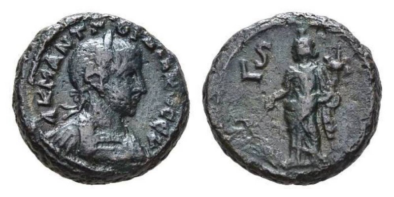 Gordian III, 238-244 Tetradrachm Alexandria circa 242-243, billon 22mm., 11.11g....