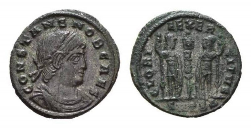 Constantius II Caesar, 317 – 337 Æ3 Cyzicus circa 336-367, Æ 17.5mm., 1.58g. CON...