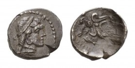 Cilicia, Tarsus Tetartemorion circa 378-344, AR 10.5mm., 0.89g. Diademed head of Aphrodite right. Rev. Helmeted and bearded head r. SNG Levante 81. SN...