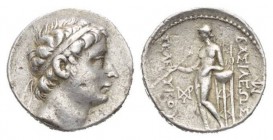 The Seleucid Kings, Seleucia on Tigris Tetradrachm circa 246-226, AR 28mm., 17.03g. Diademed head of Seleucus II right. Rev. BAΣIΛEΩΣ ΣEΛEYKOY Apollo ...