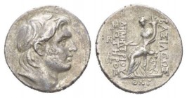 The Seleucid Kings, Antioch on the Orontes Tetradrachm circa 162-150, AR 31mm., 16.54g. Diademed head of Demetrius right. Rev. BAΣIΛEΩΣ ΔHMHTPIOY ΣΩTH...