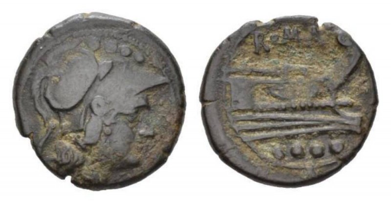 Triens circa after 211 - Ex I. Vecchi sale 3, 1996, 126., Æ 20.5mm., 6.26g. Helm...