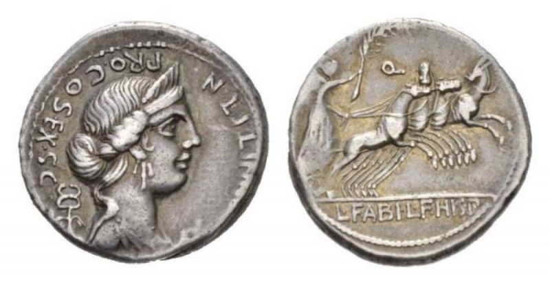 C. Annius Denarius circa North-Italy 82-81, AR 20mm., 3.90g. C·ANNI·T·F·T·N· PRO...