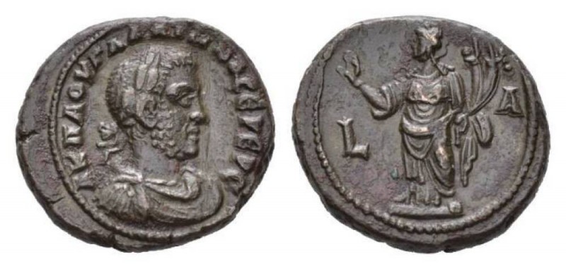 Gallienus, 253-268 Tetradrachm Alexandria circa 253-254, billon 24mm., 9.92g. La...