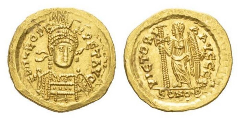 Leo I, 457-474 Solidus Constantinopolis circa 462-466, AV 21mm., 4.18g. D N LEO ...