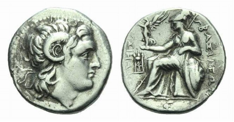 Kingdom of Thrace, Lysimachus, 323-281 Drachm Ephesus 323-281, AR 19mm., 4.23g. ...