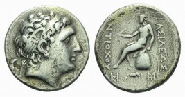 The Seleucid Kings, Antiochus II Theos, 266-246 Tetradrachm Alexandria Troas 261-246, AR 29mm., 15.57g. Head right, wearing winged diadem. Rev. BAΣIΛΩ...
