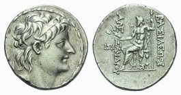 The Seleucid Kings, Alexander II Zabinas, 128-122 BC Tetradrachm Antioch 128-122, AR 28.5mm., 16.62g. Diademed head right. Rev. BAΣIΛΩΣ AΛEΣANΔPOY Zeu...