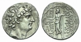 The Seleucid Kings, Antiochus VIII Epiphanes, 121-96 BC Tetradrachm Antioch 121-113, AR 28mm., 16.47g. Diademed head r. Rev. BAΣIΛEΩΣ ANTIOXOY EΠIΦANO...