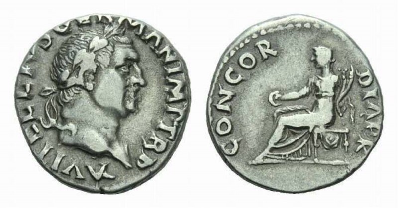 Vitellius, April –December 69 Denarius circa late April-December 69, AR 17.5mm.,...