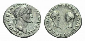 Vespasian, 69-79 Denarius circa January-June 70, AR 18mm., 3.43g. IMP CAESAR VESPASIANVS AVG Laureate head r. Rev. CAESAR AVG F COS CAESAR AVG F P R C...