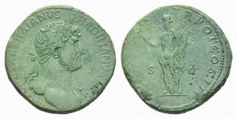 Hadrian, 117-138 Sestertius circa 119, Æ 34mm., 23.63g. IMP CAESAR TRAIANVS H - ...