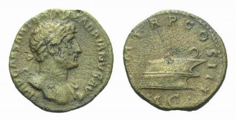 Hadrian, 117-138 Quadrans circa 119-122, Æ 17.5mm., 2.36g. IMP CAESAR TRAIAN HAD...