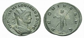 Florianus, 276 Antoninianus circa 276, Æ 23mm., 2.31g. IMP C M AN FLORIANVS P AVG Radiate, draped and cuirassed bust right. Rev. PROVIDE AVG Provident...