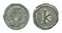 Time of Constantine I 1/3 siliqua, Constantinople circa 330, AR 12mm., 0.92g. Pearl-diademed and draped female bust r. (Helena ?), wearing earring and...