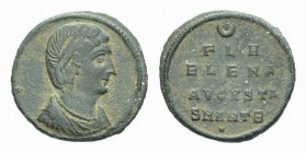 Helena, mother of Constantine Æ3 Antiochia circa late 324-early 325, Æ 18mm., 1.98g. Diademed and draped bust r. Rev. Star over crescent / FL H / ELEN...