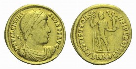Valentinian I, 364-375 Solidus Nicomedia circa 364-367, AV 20.5mm., 4.14g. D N VALENTINI-ANVS P F AVG Diademed, draped and cuirassed bust right. Rev. ...