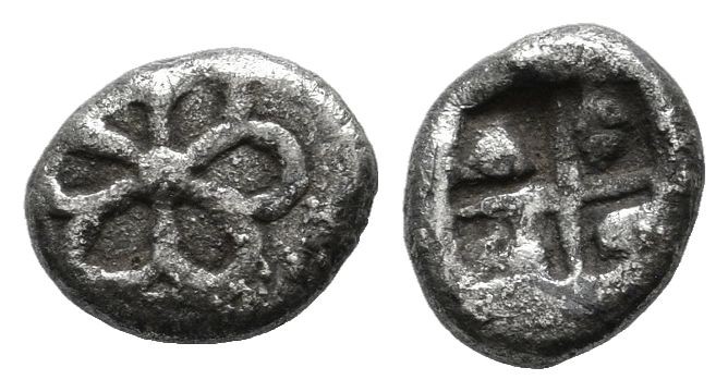 Asia Minor, Uncertain mint. Late 6th-early 5th centuries BC. AR Obol (8mm, 0.50g...