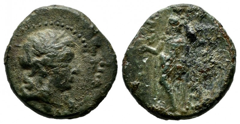 Asia Minor. Uncertain. ca.3rd-2nd.centuries BC. Æ (17mm, 3.61g). Laureate head r...