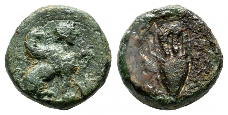Ionia, Chios. ca.84-27 BC. AE (12mm, 2.16g). Sphinx seated right, forepaw raised...