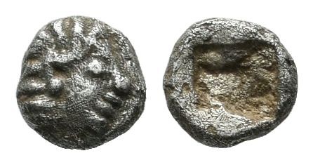 Ionia, Kolophon. Circa late 6th Century BC. AR Tetartemorion (4mm, 0.22g). Head ...