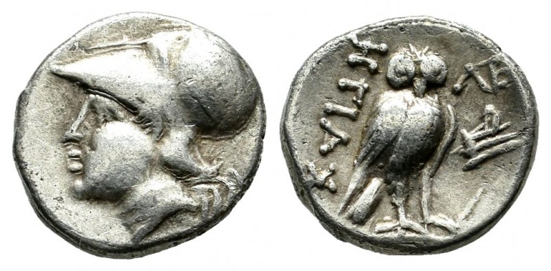 Ionia, Lebedos. Ca. 330-294 BC. AR Hemidrachm (11mm, 1.44g). Hegias magistrate. ...
