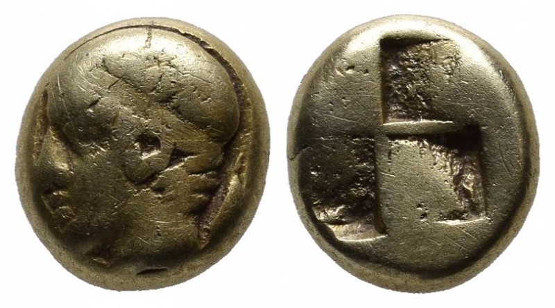 Ionia. Phokaia, circa 477-388 BC. EL Hekte (9mm, 2.44g). Head of young male left...
