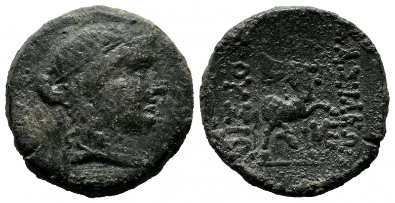 Kings of Bithynia. Nikomedeia. Prusias II Cynegos 182-149 BC. AE (20mm, 5.36g). ...