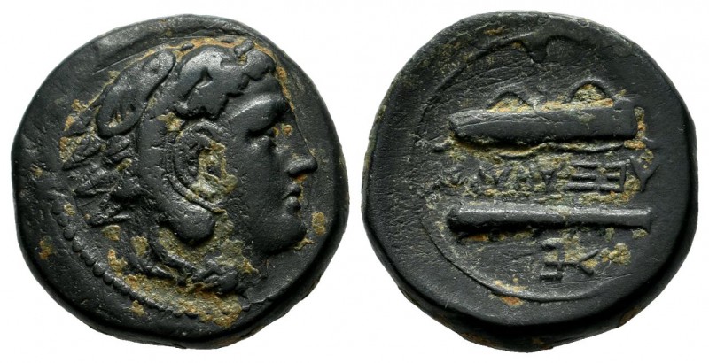 Kings Of Macedon, Alexander III 'the Great' (336-323 BC). AE (17mm, 5.79g). Unce...