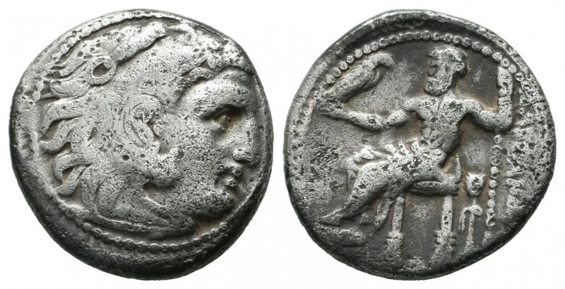 Kings Of Macedon. Alexander III 'the Great', 336-323 BC. AR Drachm (16mm, 4.02g)...