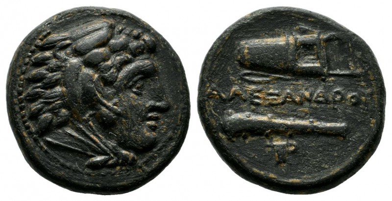 Kings Of Macedon. Alexander III the Great. 336-323 BC. AE 19 (18mm, 5.59g). Maed...