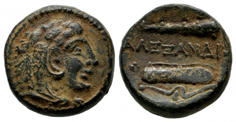 Kings Of Macedon. Alexander III The Great. 336-323 BC. AE unit (17mm, 5.72g). un...