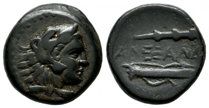 Kings Of Macedon. Alexander III The Great. 336-323 BC. AE unit (18mm, 6.83g). un...