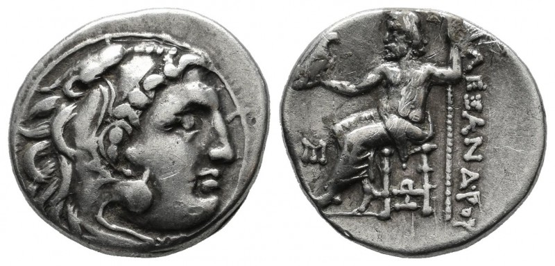 Kings Of Macedon. Alexander III 'the Great'. 336-323 BC. AR Drachm (18mm, 4.13g)...