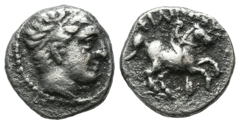 Kings of Macedon. Amphipolis. Philip II. 359-336 BC. AR Hemidrachm (14mm, 2.47g)...