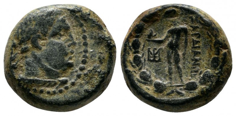 Lydia, Sardeis. Autonomous. 200-133 BC.Æ (15mm-7,22g). Unbearded, laureate head ...