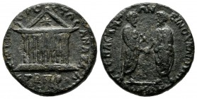Cilicia, Anazarbos. Marcus Aurelius, with Lucius Verus, Dated CY 182 = AD.163-164. AE Assarion (22mm, 8.37g). СЄΒΑС ΑΝΤΩΝЄΙΝΟV ΚΑΙ ΟVΗΡ, emperors Marc...