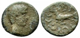 Mysia, Kyzikos. Augustus, 27 BC- AD 14. Æ (15mm, 3.07g). Bare head right. / CEBACTOC. Capricorn left, head right. RPC I 2245; SNG France 623-5.