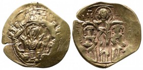 Andronicus II Palaeologus, with Michael IX. 1282-1328. Hyperpyron Nomisma (23mm-4.15g). Class IIb. Constantinople mint. Struck c.1303-1320 or later. H...