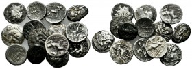 Lot of 14 Greek AR Coins. Lot sold as it, no returns.