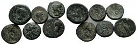 Lot of 6 Greek AE coins. Lot sold as it, no returns