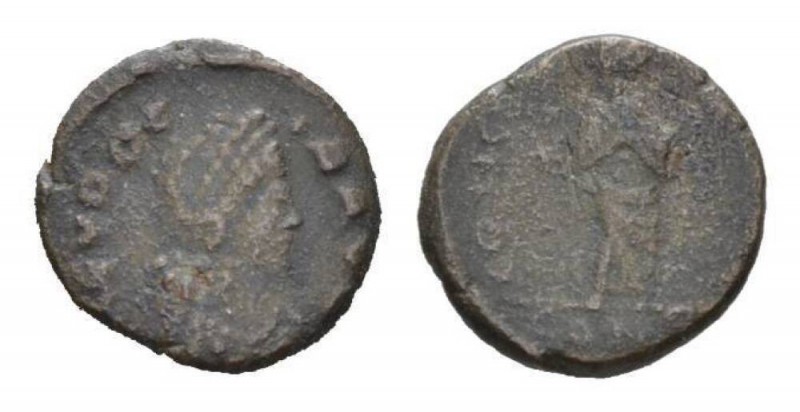 Aelia Eudocia, wife of Theodosius II Æ3 Constantinople circa 421-460, Æ 14.5mm.,...