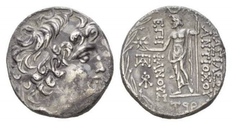 The Seleucid Kings, Antiochus VIII Epiphanes, 121-96 BC Tetradrachm 116-115, AR ...