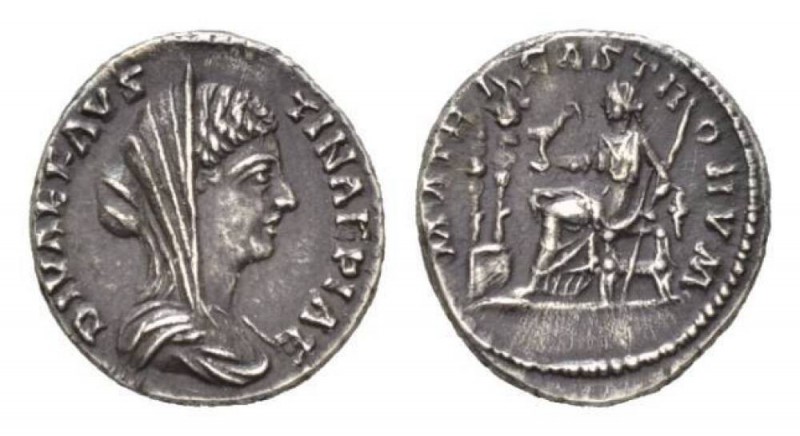 Faustina junior, daughter of Antoninus Pius and wife of Marcus Aurelius Denarius...