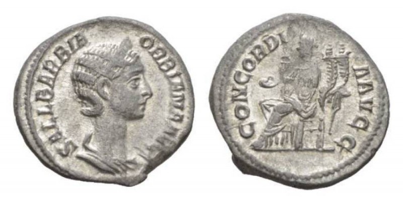 Orbiana, wife of Severus Alexander Denarius circa 225-226, AR 19.5mm., 2.45g. SA...