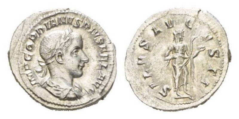 Gordian III, 238-244 Denarius circa 240, AR 21.5mm., 3.29g. IMP GORDIANVS PIVS F...