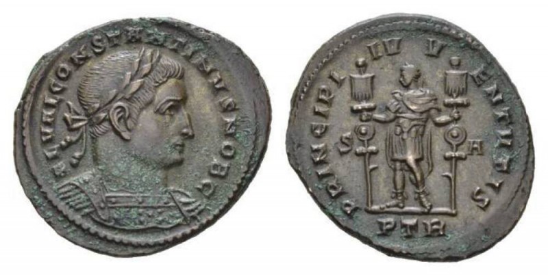 Constantine I, 307-337 Follis Treveri circa 307-308, Æ 29mm., 9.49g. IMP CONSTAN...