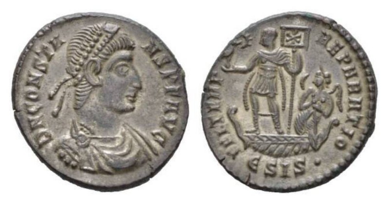 Constans, 337-350 Centenionalis Siscia circa 348-350, Æ 23mm., 6.14g. D N CONSTA...