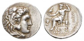 Kingdom of Macedon, Alexander III, 336 – 323 and posthumous issueBabylon Tetradrachm Circa 323-317, AR 29.5mm., 17.12g. Head of Heracles r., wearing l...