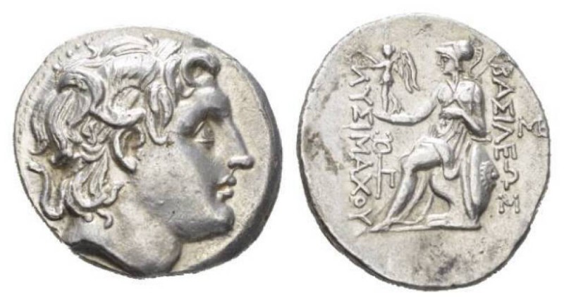 Kingdom of Thrace, Amphipolis Tetradrachm Circa 288-281, AR 30mm., 16.77g. Diade...
